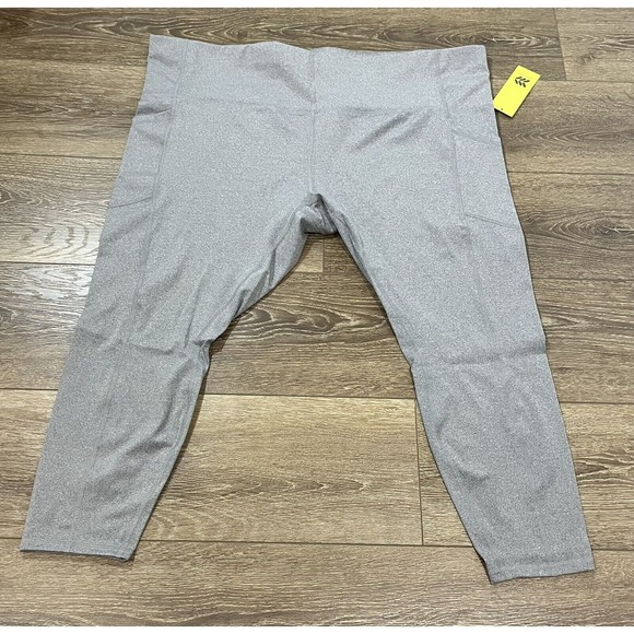 All in Motion Plus Size Sculpted High-Rise 7/8 Leggings 24" Charcoal gray 3x 122 - Picture 7 of 10